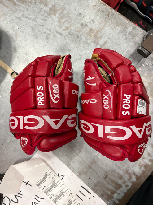 Vist Large View of Product Image Which is Used Eagle PRO S X80 Senior Gloves Red 15"