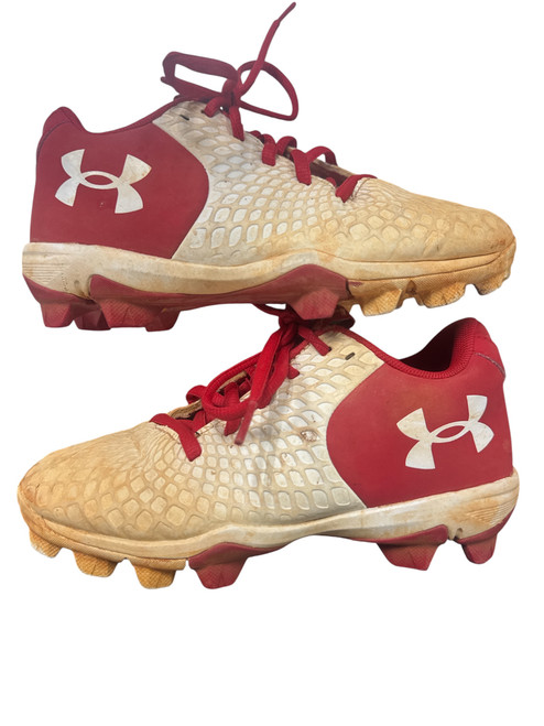 Vist Large View of Product Image Which is Used Under Armour 1Y UNDER ARMOUR CLEATS BB/SB Cleats Red Junior 01