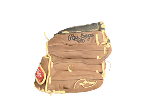 Vist Large View of Product Image Which is Used Rawlings RBG36BC BB/SB Glove LH Throw Brown 12 1/2"