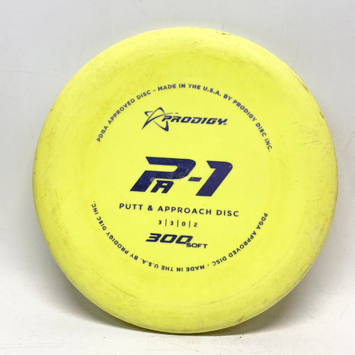 Vist Large View of Product Image Which is Used Prodigy Disc PA-1 300 SOFT Disc Golf Putter Optic Yellow 173g