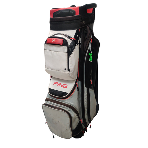 Vist Large View of Product Image Which is Used Ping 13 WAY Mens Golf Cart Bag Red