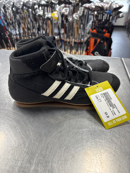 Vist Large View of Product Image Which is Used Adidas HVC Wrestling Shoes Black Senior 7
