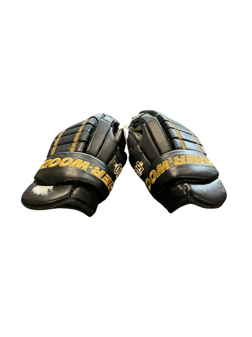 Vist Large View of Product Image Which is Used Sher-wood 5030 Senior Gloves Black 15"