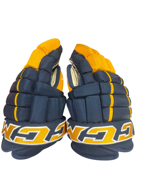 Vist Large View of Product Image Which is Used CCM N/A Intermediate Gloves Navy Blue 13"