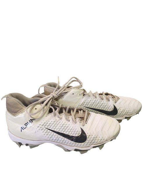 Vist Large View of Product Image Which is Used Nike ALPHA AQ7653-100 BB/SB Cleats White Senior 10.5