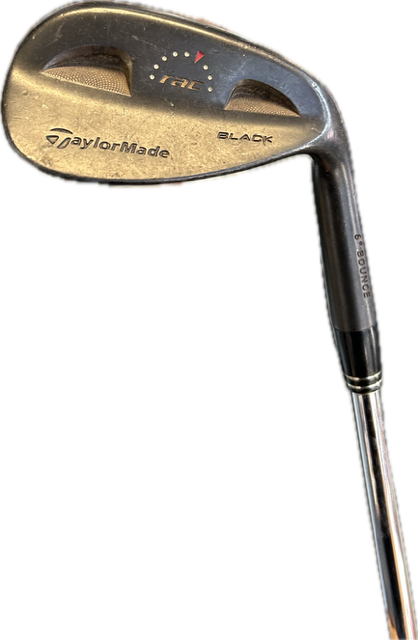 Vist Large View of Product Image Which is Used Taylormade RAC BLACK Golf Wedge Mens RH Gap/Approach Wedge