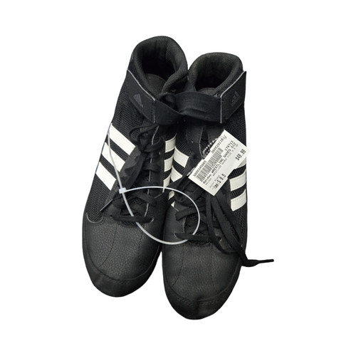 Vist Large View of Product Image Which is Used Adidas WRESTLING SHOES SIZE 9.5 SR Wrestling Shoes Black Senior 9.5