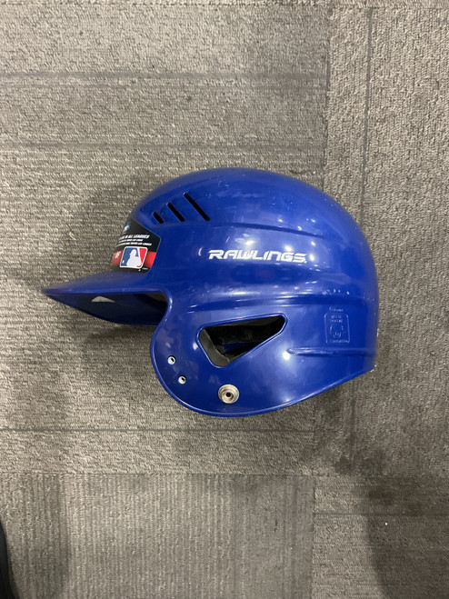 Vist Large View of Product Image Which is Used Rawlings BATTING HELMET Batting Helmet No Mask Royal Blue SM