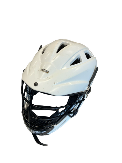 Vist Large View of Product Image Which is Used Cascade CS Lacrosse Helmet White S/M