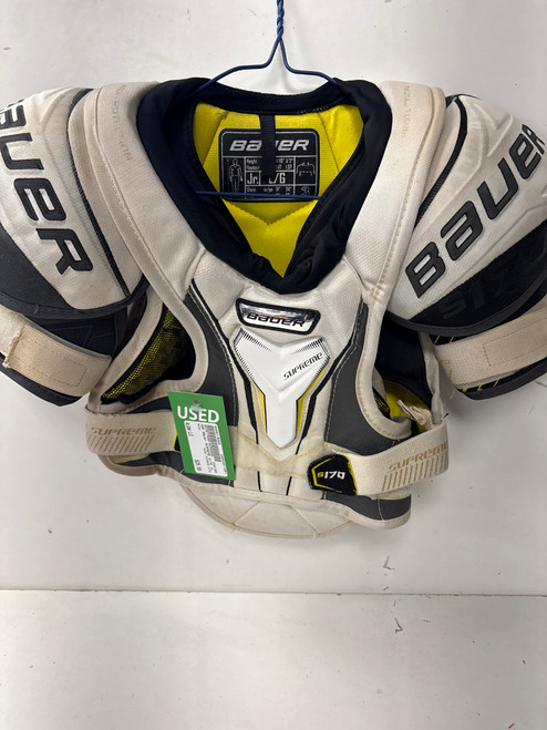Vist Large View of Product Image Which is Used Bauer SUPREME S170 Junior Shoulder Pads LG