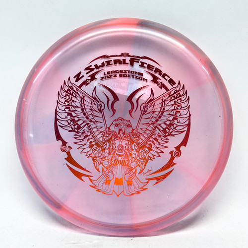 Vist Large View of Product Image Which is Used Discraft Z SWIRL FIERCE Disc Golf Putter Pink 172g