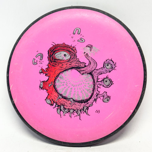 Vist Large View of Product Image Which is Used MVP ELECTRON NOMAD Disc Golf Putter Neon Pink 172g