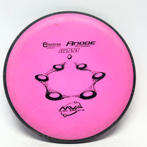 Vist Large View of Product Image Which is Used MVP ELECTRON ANODE Disc Golf Putter Neon Pink 174g