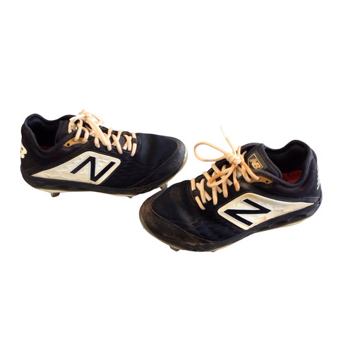 Vist Large View of Product Image Which is Used New Balance METAL CLEATS SIZE 7 BB/SB Cleats Black Senior 7