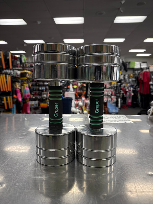 Vist Large View of Product Image Which is Used GRUPER 44LB ADJUSTABLE DUMBBELL SET Adj Dumbbells 