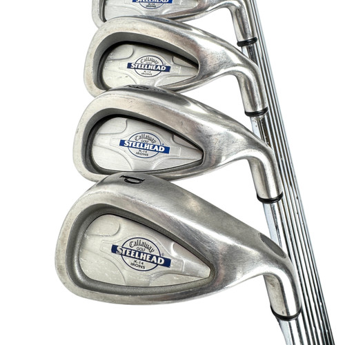 Vist Large View of Product Image Which is Used Callaway BIG BERTHA STEELHEAD X14 Men's RH Iron Set 3I-PW Steel Shaft