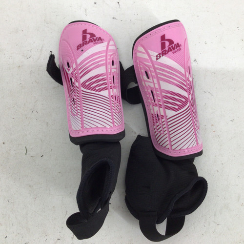 Vist Large View of Product Image Which is Used Brava YTH XS SOCCER SHINGUARDS Soccer Shin Guards Youth Pink XS