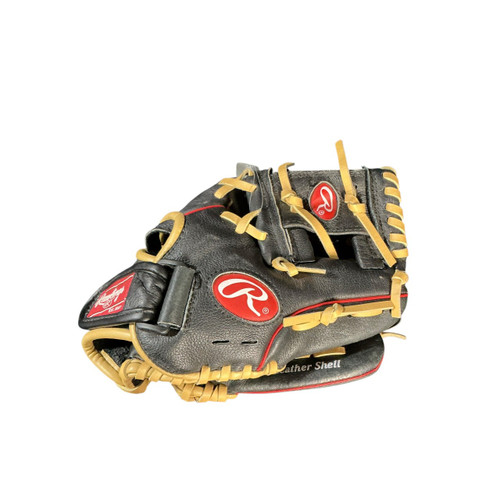 Vist Large View of Product Image Which is Used Rawlings 10.5 IN RHT RAWLINGS HIGHLIGHT BB/SB Glove RH Throw Black 10 1/2"