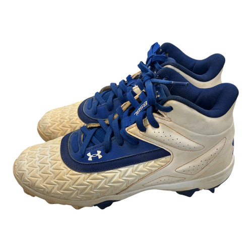 Vist Large View of Product Image Which is Used Under Armour BRYCE HARPER BB/SB Cleats White Junior 05.5