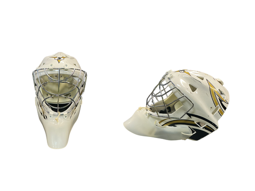 Vist Large View of Product Image Which is Used Vaughn PRO STREET St Hcky Goalie Helmet Adt White One Size