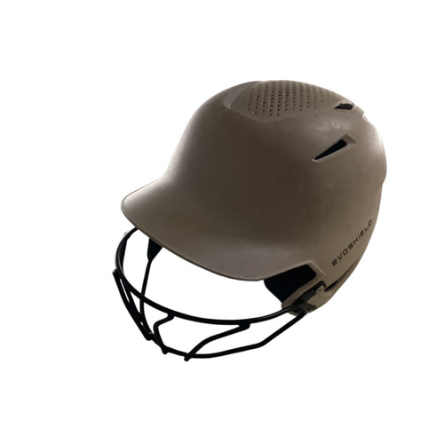 Vist Large View of Product Image Which is Used Evoshield HELMET W/ MASK Batting Helmet w/Mask White LG