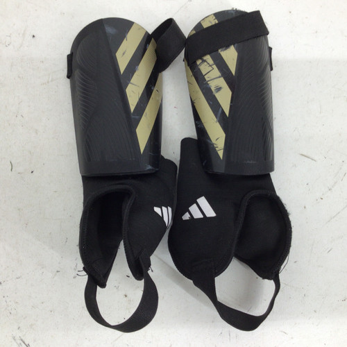 Vist Large View of Product Image Which is Used Adidas JR SM SOCCER SHINGUARDS Soccer Shin Guards Junior Black SM