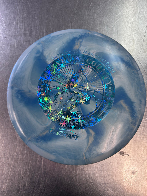 Vist Large View of Product Image Which is Used Discraft MARION COUNTY Disc Golf Mid Range Teal