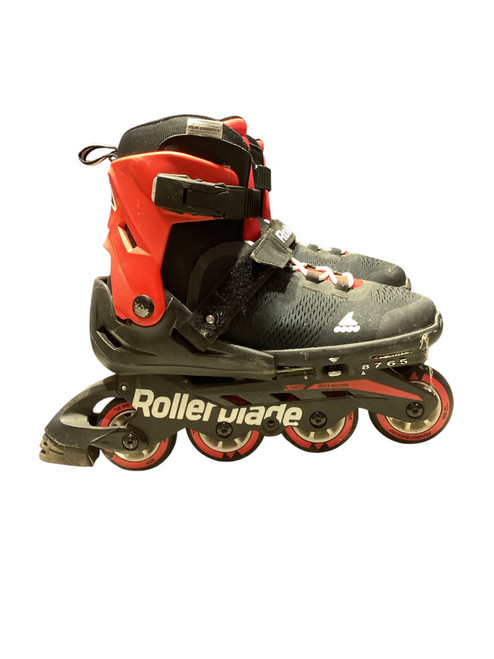 Vist Large View of Product Image Which is Used Rollerblade MICROBLADE 5-8 Junior Rec Fitness Skates Red Adjustable