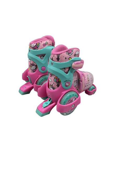 Vist Large View of Product Image Which is Used HELLO KITTY SKATES Child Roller Quad Skates Pink Adjustable