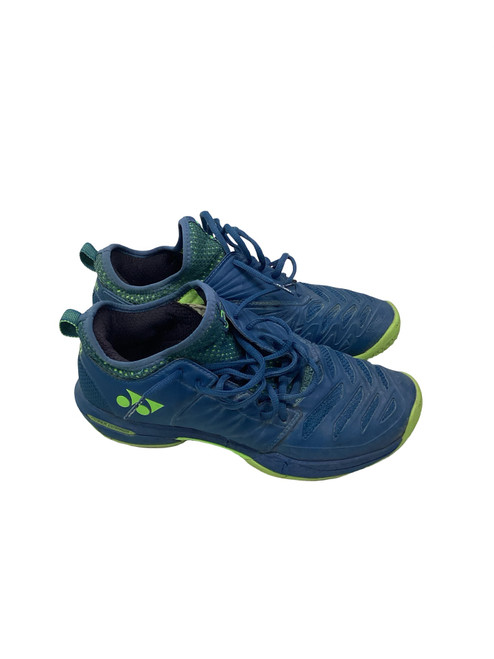 Vist Large View of Product Image Which is Used Yonex TENNIS SHOES BLUE GREEN Running/X-Train Shoes M Navy Blue Senior 10