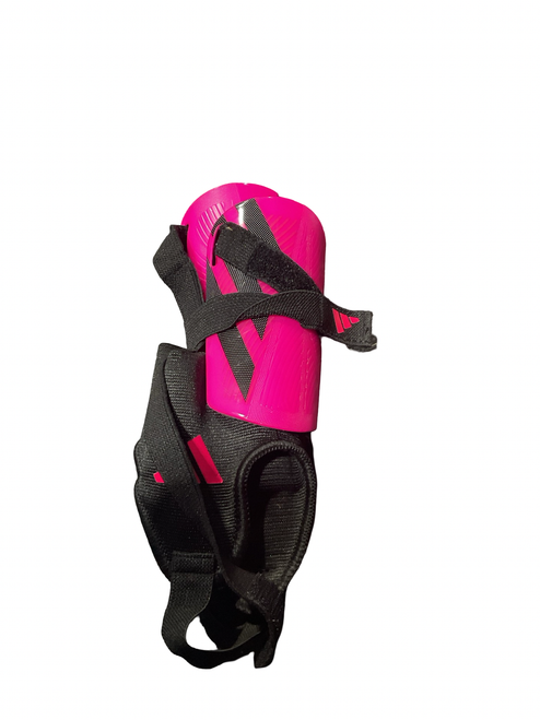 Vist Large View of Product Image Which is Used Adidas Soccer Shin Guards Youth Pink XS