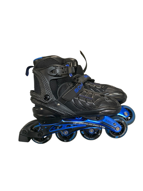 Vist Large View of Product Image Which is Used Schwinn 8-9.5 ADJUSTABLE Senior Rec Fitness Skates Black Adjustable