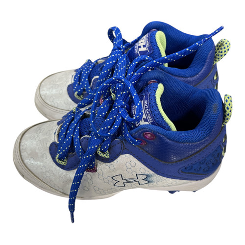 Vist Large View of Product Image Which is Used Under Armour BASEBALL CLEAT BB/SB Cleats Royal Blue Youth 10.0