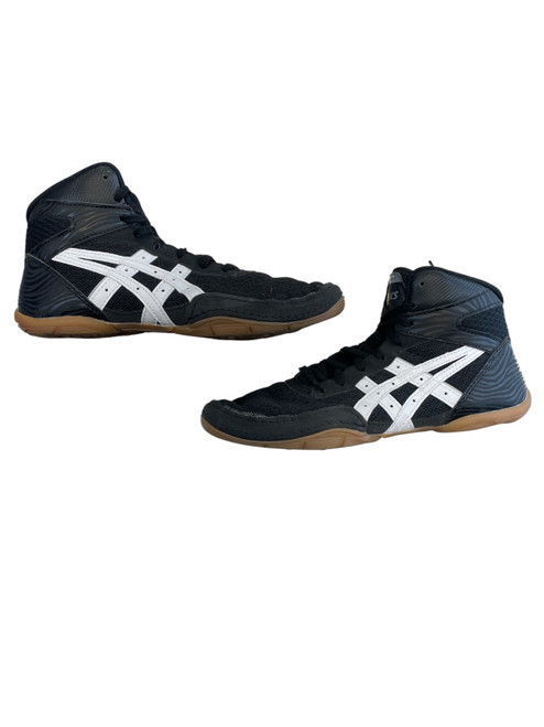 Vist Large View of Product Image Which is Used Asics Wrestling Shoes Black Junior 04
