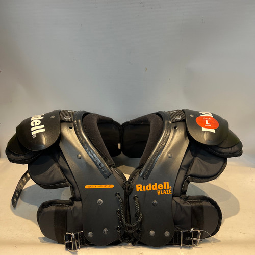 Vist Large View of Product Image Which is Used Riddell BLAZE FB Shoulder Pads Black LG