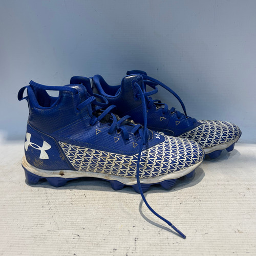 Vist Large View of Product Image Which is Used Under Armour Adult FB Cleats Royal Blue Senior 8