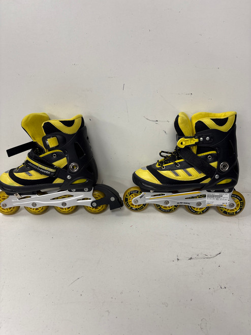 Vist Large View of Product Image Which is Used IN-LINE ABEC7 Senior Rec Fitness Skates Yellow Senior 7