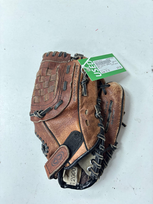 Vist Large View of Product Image Which is Used Easton GAMELOT BB/SB Glove RH Throw Brown 10"