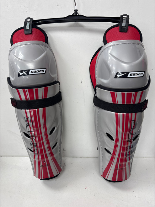 Vist Large View of Product Image Which is Used Bauer IGNITE 44 Senior Shin Guards Grey 14"