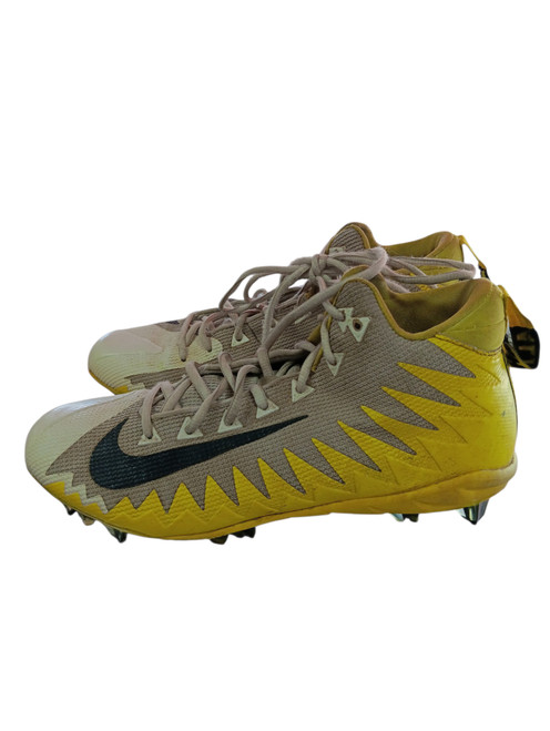 Vist Large View of Product Image Which is Used Nike Adult FB Cleats Yellow Senior 9