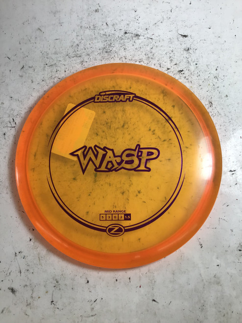 Vist Large View of Product Image Which is Used Discraft Z WASP Disc Golf Mid Range Orange 177g