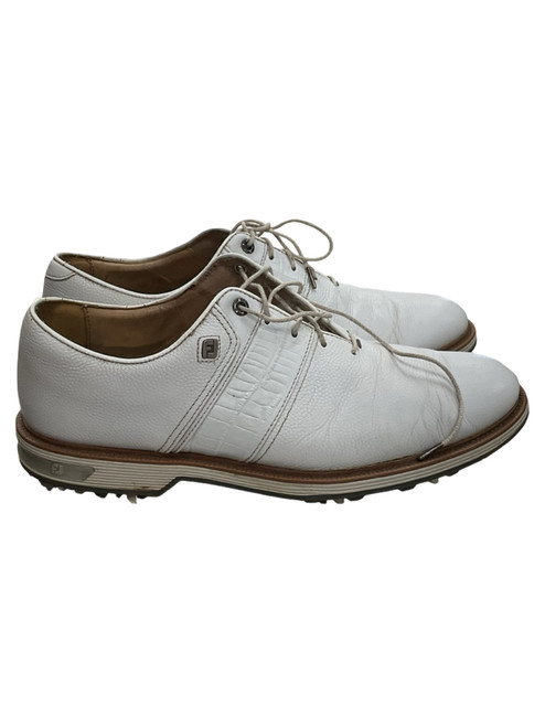 Vist Large View of Product Image Which is Used Foot Joy Mens Golf Shoes White Senior 11.5
