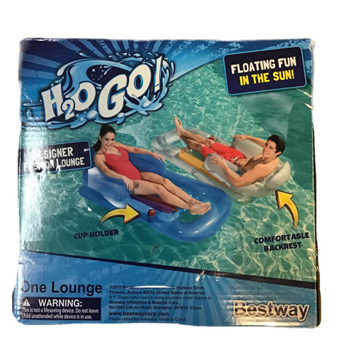 Vist Large View of Product Image Which is Bestway H20Go Designer Fashion Lounge Float 63.5"