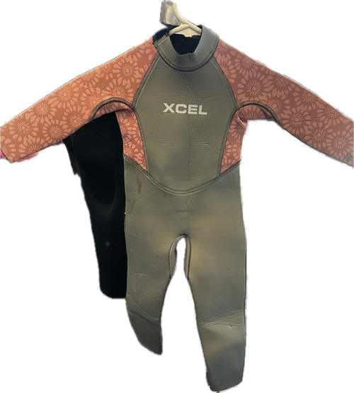Vist Large View of Product Image Which is Used Xcel Junior Full Wetsuit Grey Child C1
