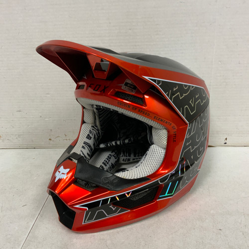 Vist Large View of Product Image Which is Used Fox V1 DOT Junior Helmet Black SM