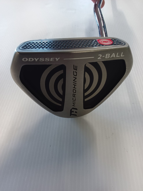Vist Large View of Product Image Which is Used Odyssey 2-BALL MICROHINGE Mens Putter RH