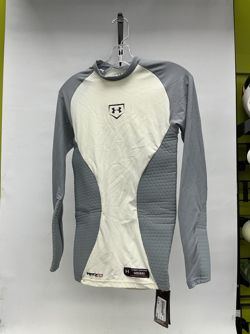 Vist Large View of Product Image Which is Used Under Armour COMPRESSION HEATGEAR LONGSLEEVE MP2 Other Clothing Grey And White MD