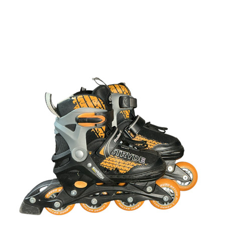 Vist Large View of Product Image Which is Used RollerDerby ADJ 2-5 ROLLER DERBY INLINE Junior Rec Fitness Skates Black Adjustable