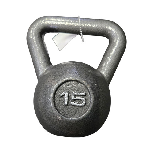 Vist Large View of Product Image Which is Used Kettle Dumbbell (Each) Grey 15 lb