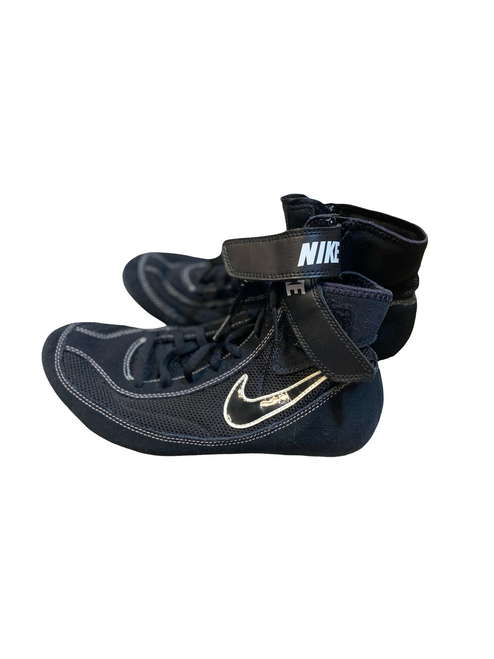 Vist Large View of Product Image Which is Used Nike Wrestling Shoes Black Junior 06